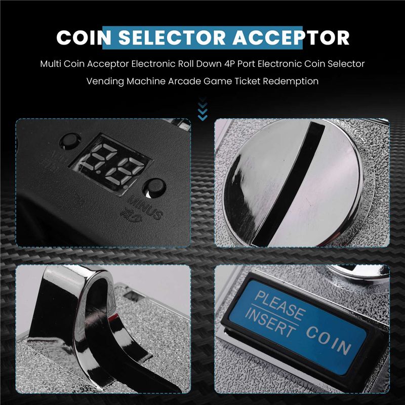 Multi Coin Acceptor Electronic - Arcade Ticket Machine review and price