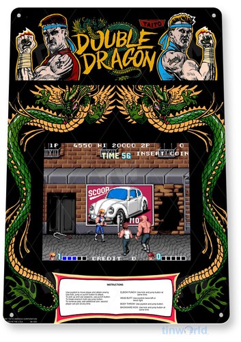 Double Dragon Arcade Sign, Cla - Arcade Games & Vending Llc review and price