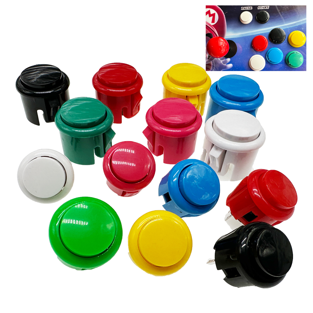12pcs copy Sanwa Buttons 30mm  - Arcade Wangan Midnight review and price