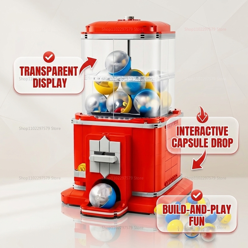 1343 PCS Vending Machine Build - Arcade Toy Vending Machine review and price
