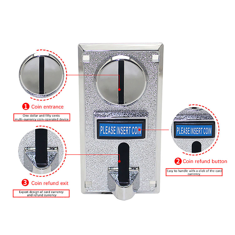 1Pc 616 Multi Coin Slot Accept - Coin Acceptor Selector review and price
